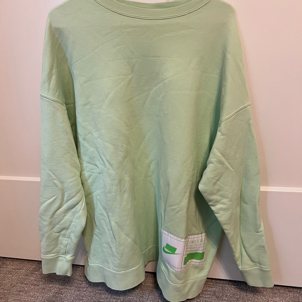 Nike oversized crewneck in lime green